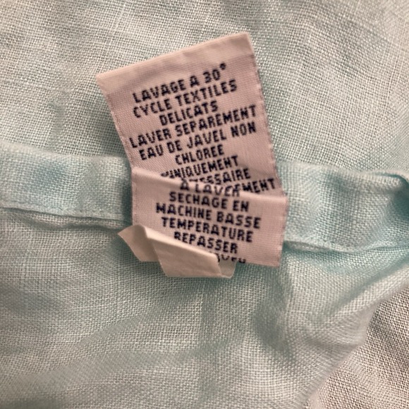 Ralph Lauren Men's 100% Linen Shirt Sz XL Button Down Teal - Picture 11 of 11
